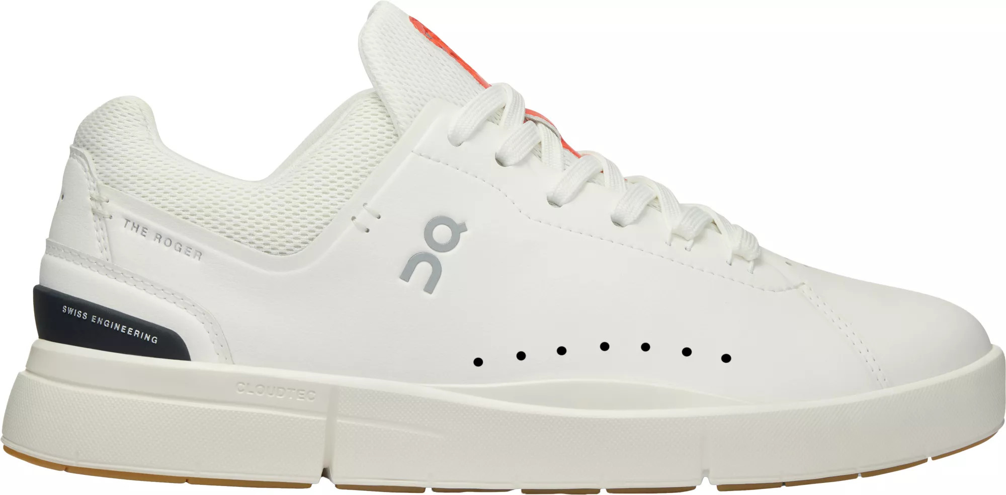 On Women's THE ROGER Advantage Shoes, Size 8, White/Orange/Black | Dick's Sporting Goods