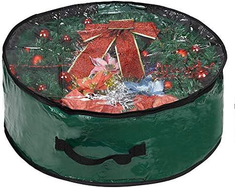ProPik Christmas Wreath Storage Bag 36" - Garland Holiday Container with Clear Window - Tear Resi... | Amazon (US)