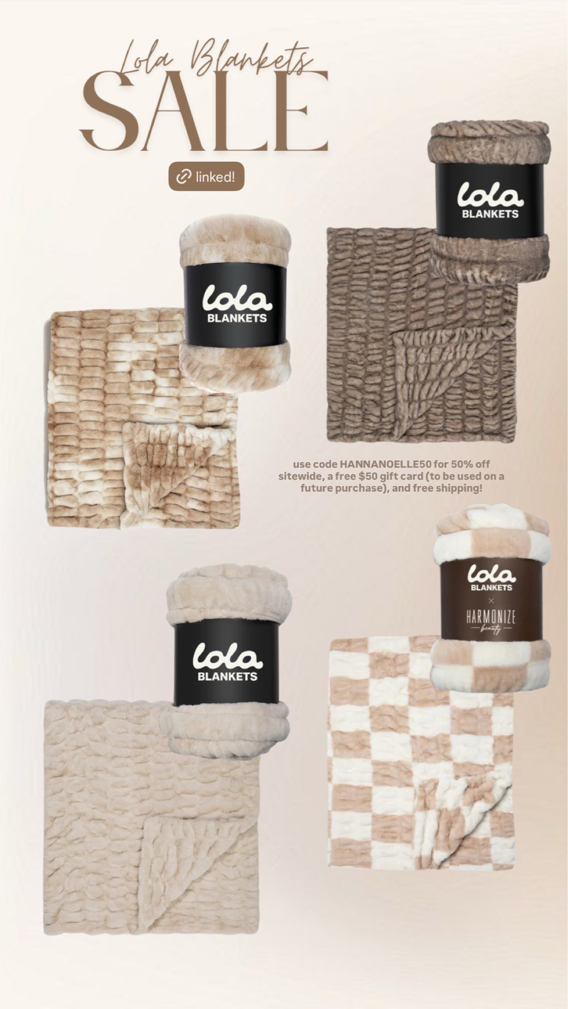 Lola blankets sale 🤎

#LTKHome