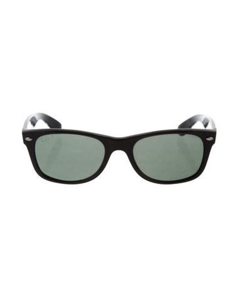Ray-Ban Wayfarer Polarized Sunglasses Black | The RealReal