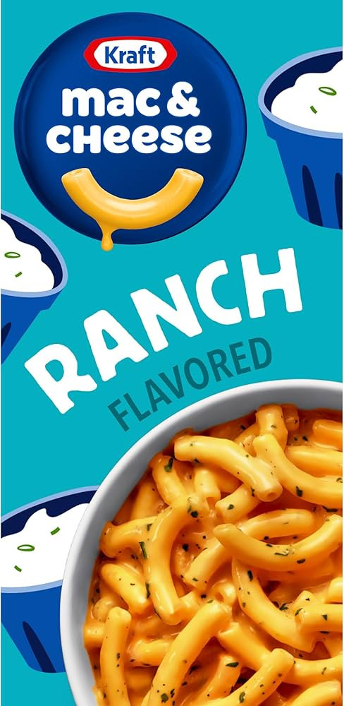 Kraft Ranch Flavored Mac & Cheese Macaroni and Cheese Dinner, 7.25 oz Box | Amazon (US)