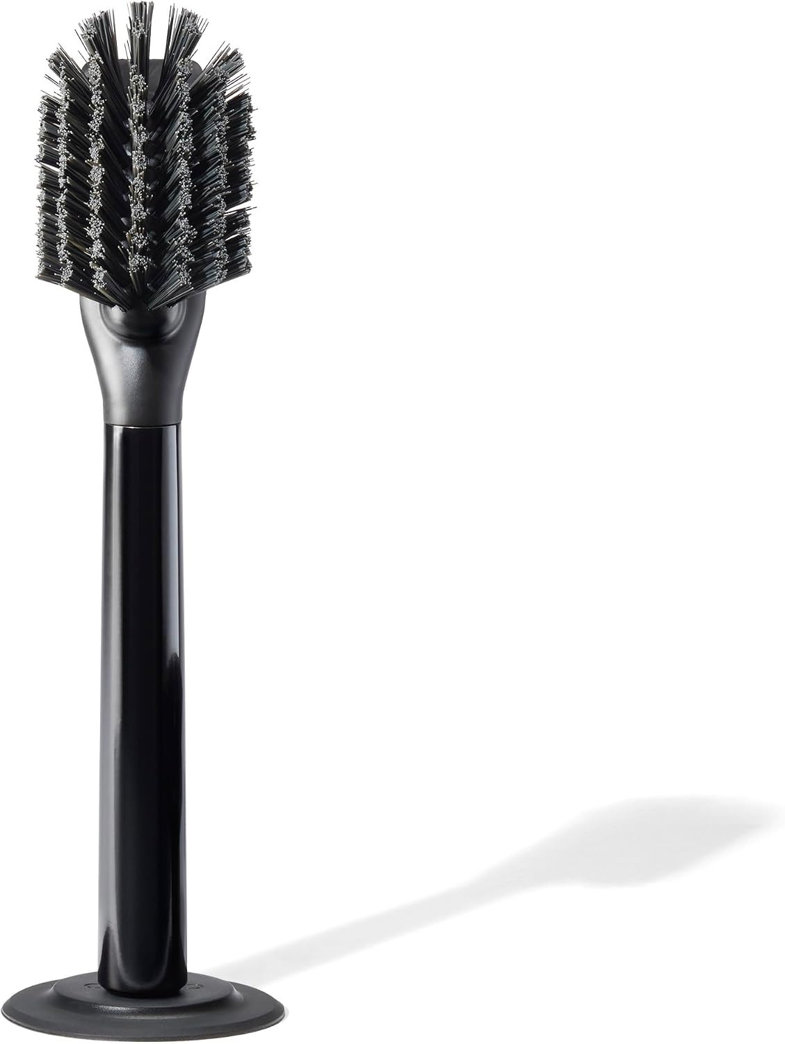 Ionic Dish Brush, Magnetized to Stand Upright, Stainless Steel with Replaceable Head, Onyx/Black | Amazon (US)