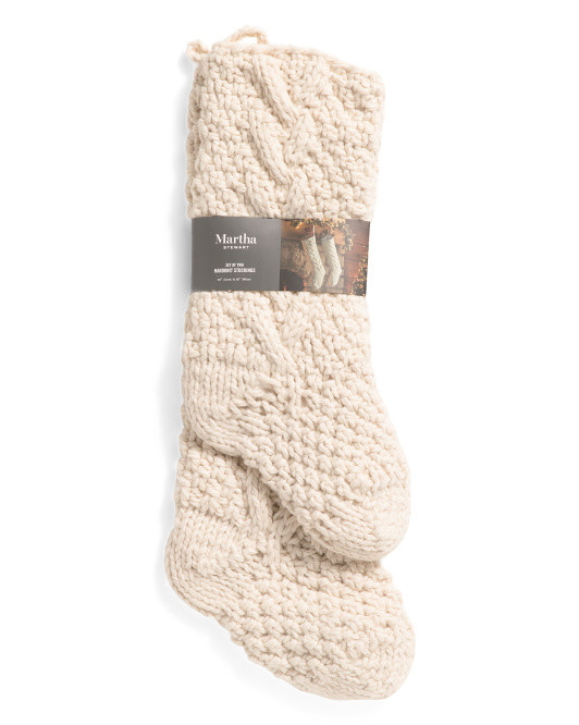 2pk Aidan Knit Stockings | Garlands & Trimmings | Marshalls | Marshalls