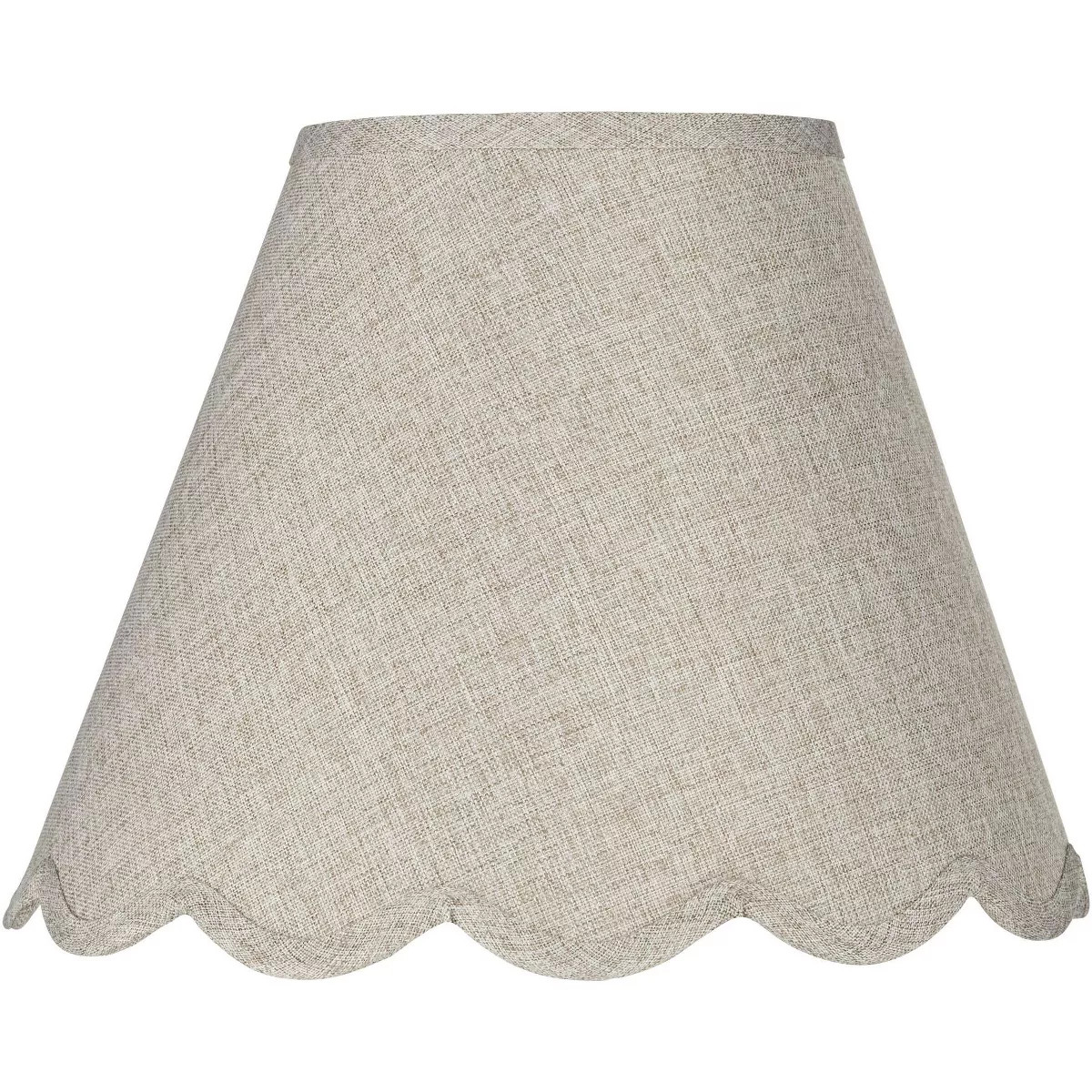 Springcrest Collection Hardback Scallop Empire Lamp Shade Fawn Small 6" Top x 12" Bottom x 9.5" S... | Target