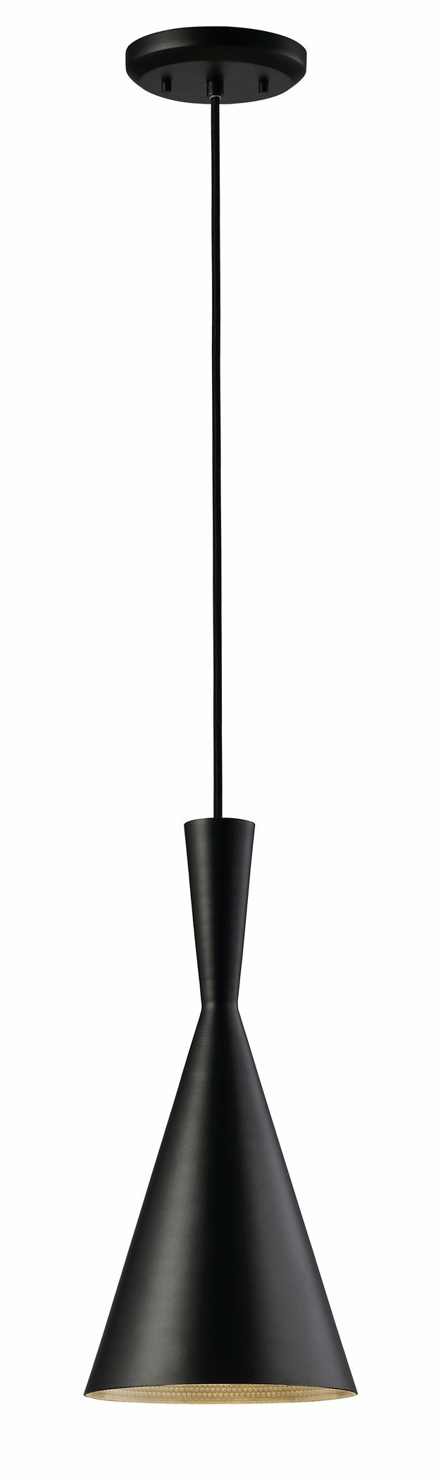 Canarm IPL183B01BK Rocco 1-Light Pendant, Black | Amazon (US)