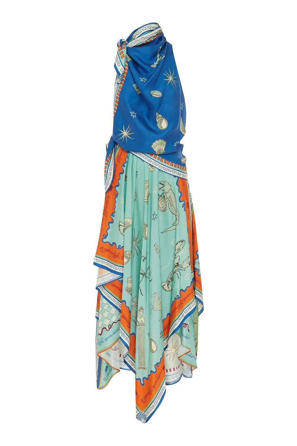 Surrealist Summer Scarf Dress | ALEMAIS | Marissa Collections
