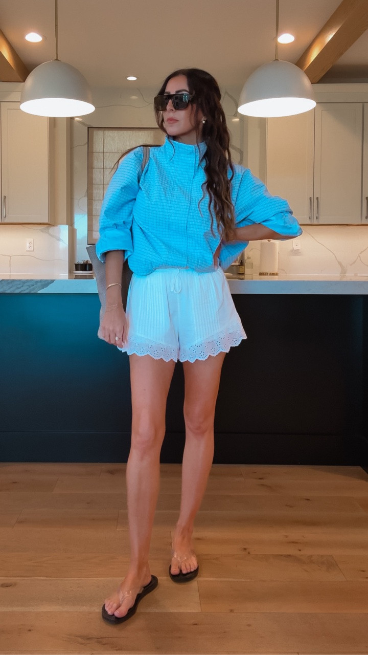 Perfect for summer & spring.

Blue bomber jacket: medium
A&F scallop white

Summer fashion, casual fashion

#LTKgrwm #LTKootd #LTKmomlife