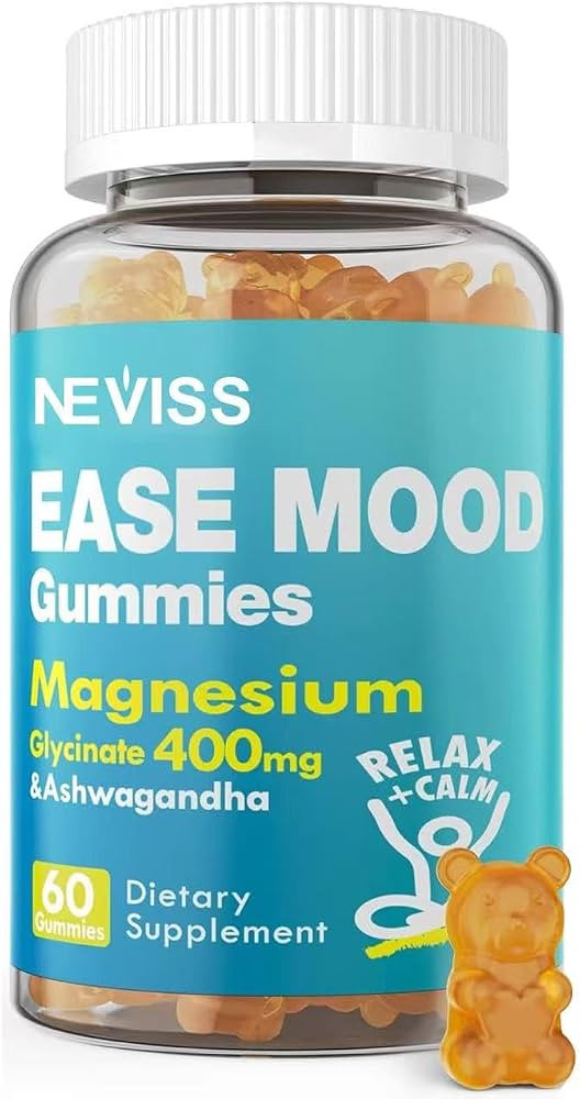 Magnesium Glycinate Gummies 400mg, Sugar Free Magnesium Supplement for Adults, with B1, B3, Saffr... | Amazon (US)