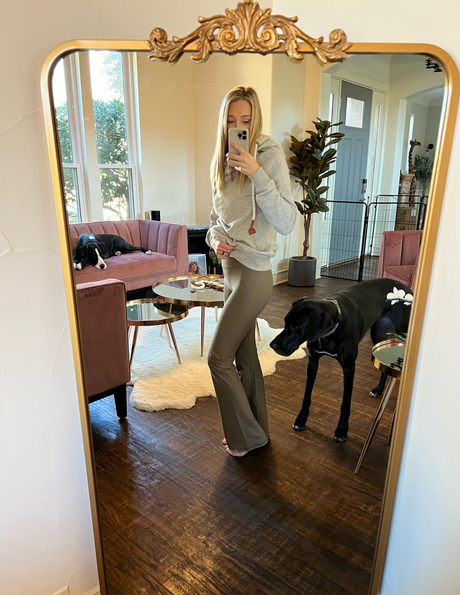 These pants just arrived and they’re SO soft and the top is supportive! 

#LTKfindsunder50