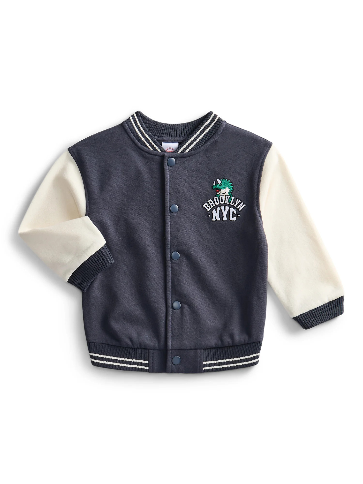 Wonder Nation Toddler Boys Varsity Bomber Jacket, Sizes 12M-5T | Walmart (US)