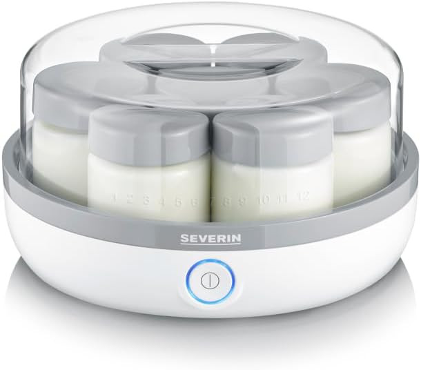 SEVERIN Joghurtbereiter, Joghurtmaschine mit Zeitanzeige zum Herstellen von selbstgemachtem und v... | Amazon (DE)