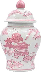 Galt International 8" Home Decor Ceramic Ginger Jar with Lid - Tea Storage, Decorative Centerpiec... | Amazon (US)