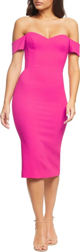 Dress the Population Bailey Off the Shoulder Body-Con Dress | Nordstrom | Nordstrom