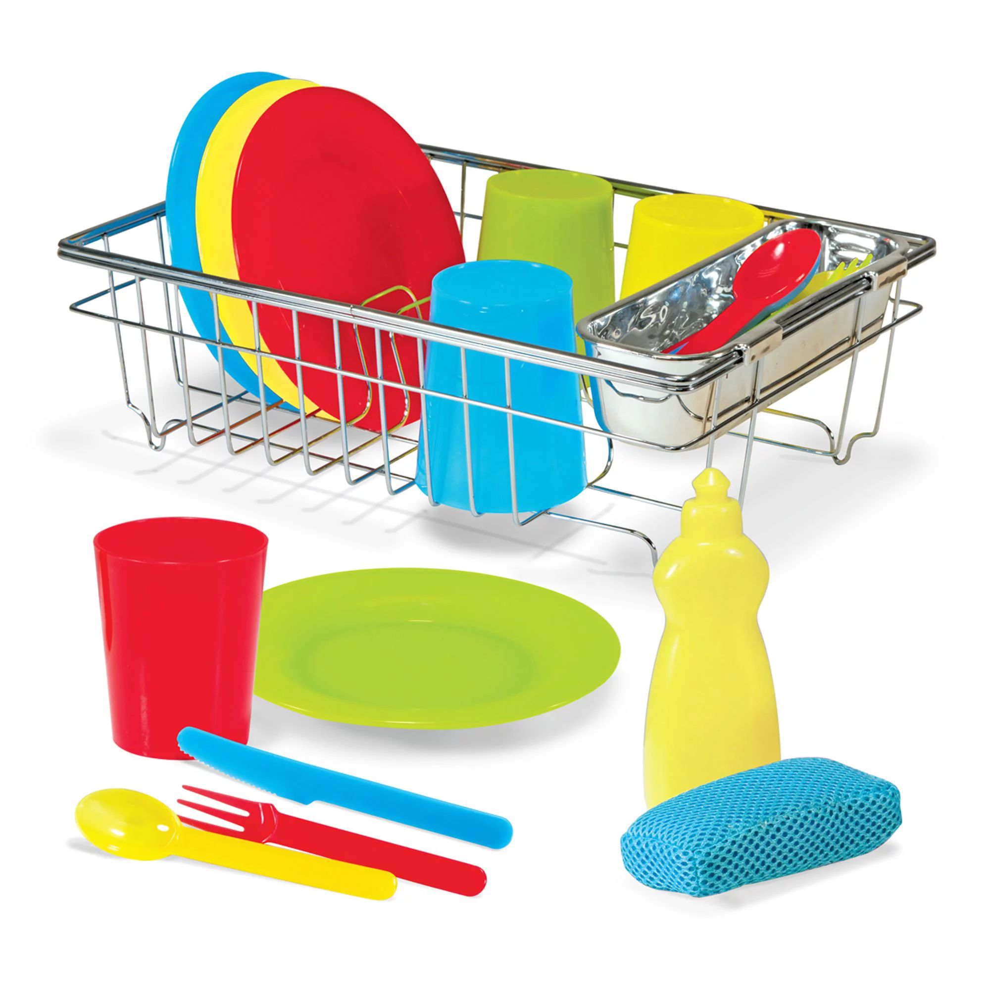 Melissa & Doug Let's Play House! Wash & Dry Dish Set | Walmart (US)