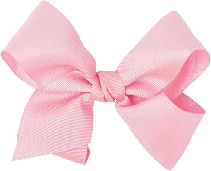 5.5 Inch Grosgrain Hair Bow Clip For Women And Girls (Light Pink) | Amazon (US)