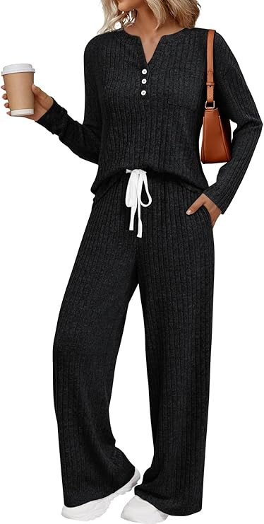 LILLUSORY Womens 2 Piece Lounge Sets Matching Airport Travel Outfits 2025 Winter Clothing Fall Pa... | Amazon (US)