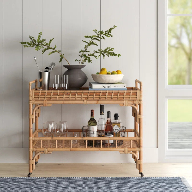 Rooney Rattan Bar CartSee More byBirch Lane™5.0Rated 5 out of 5 stars.1 Review | Wayfair North America