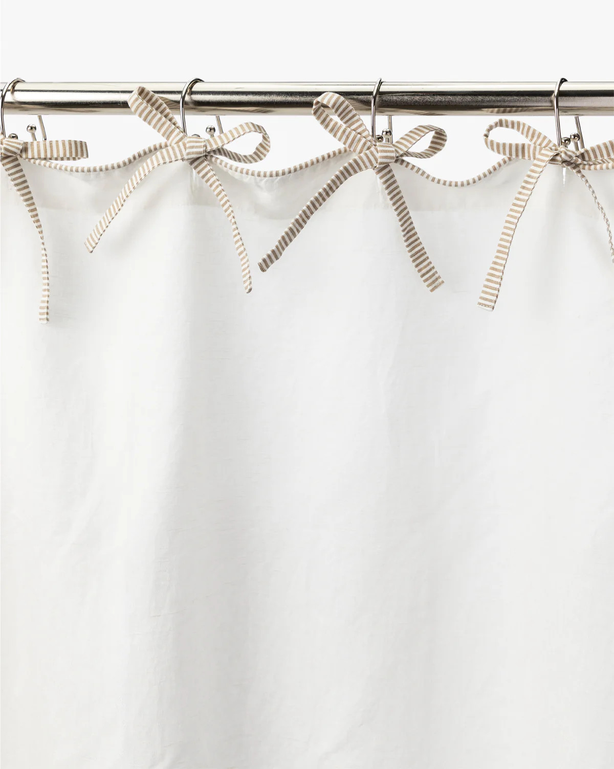 Lillian Shower Curtain with Striped Ties | McGee & Co. (US)