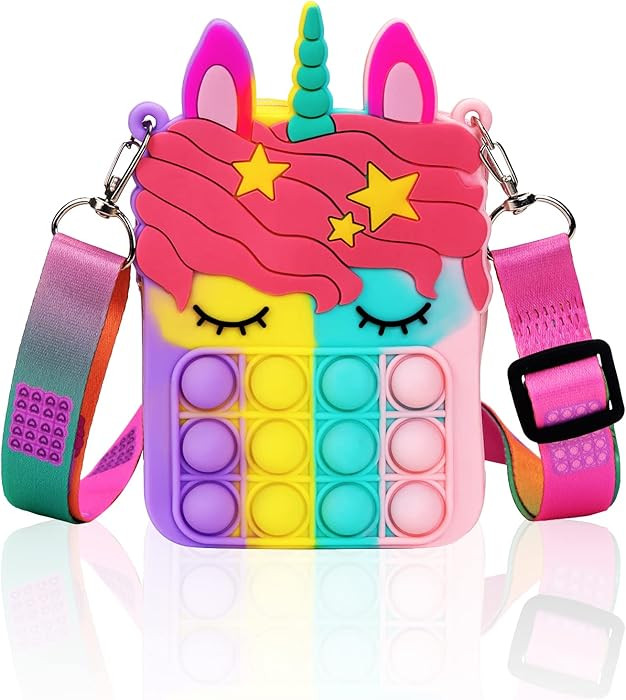 Amazon.com: Civan Small Pop Purse,Unicorn Pop Purse for Girl Boy and Women Pop Bag with Unicorn P... | Amazon (US)