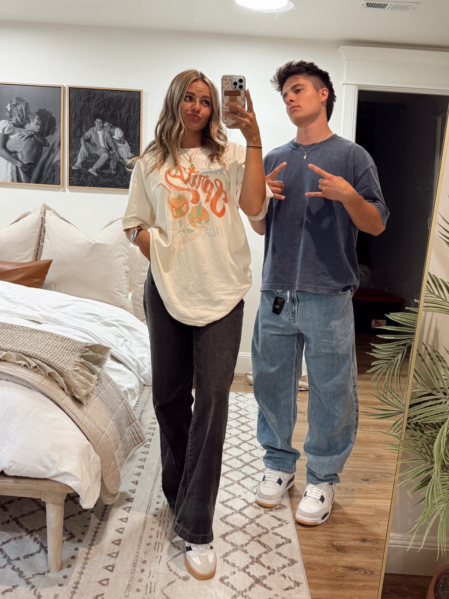 Ootd with my boyfriend 🧡🍊🍹