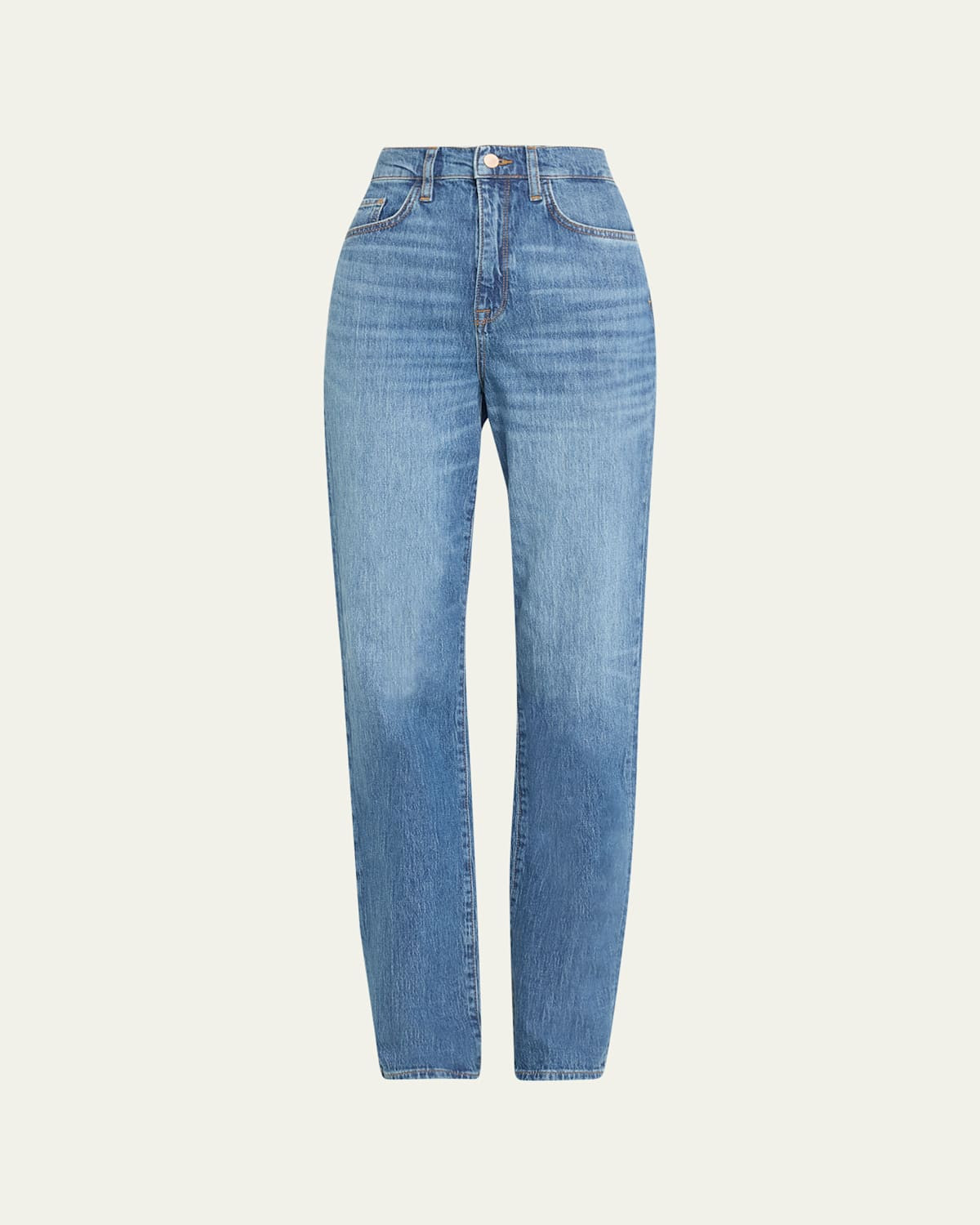 Ms. Triarchy V-High Rise Straight-Leg Jeans | Bergdorf Goodman