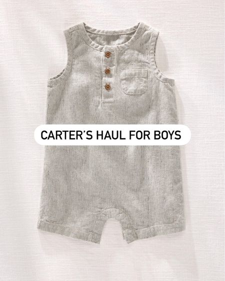 Carter’s boy haul for Cam  Website is 50% off

#LTKbaby #LTKkids #LTKunder50
