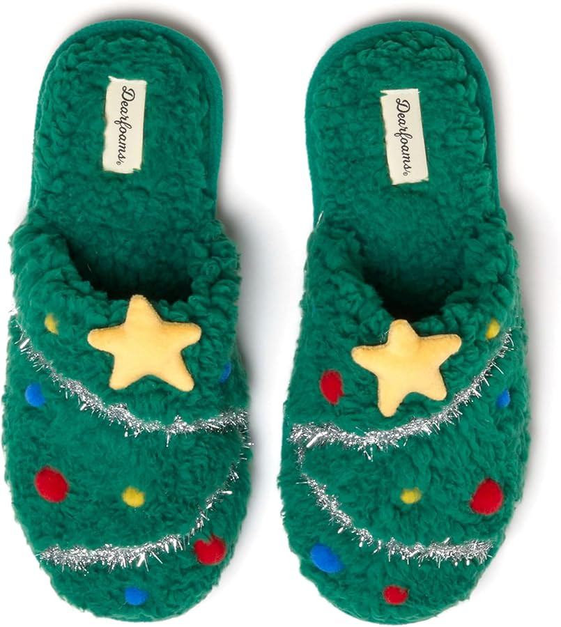 Dearfoams unisex adult Ugly Sweater Christmas Slippers for Men and Women | Amazon (US)
