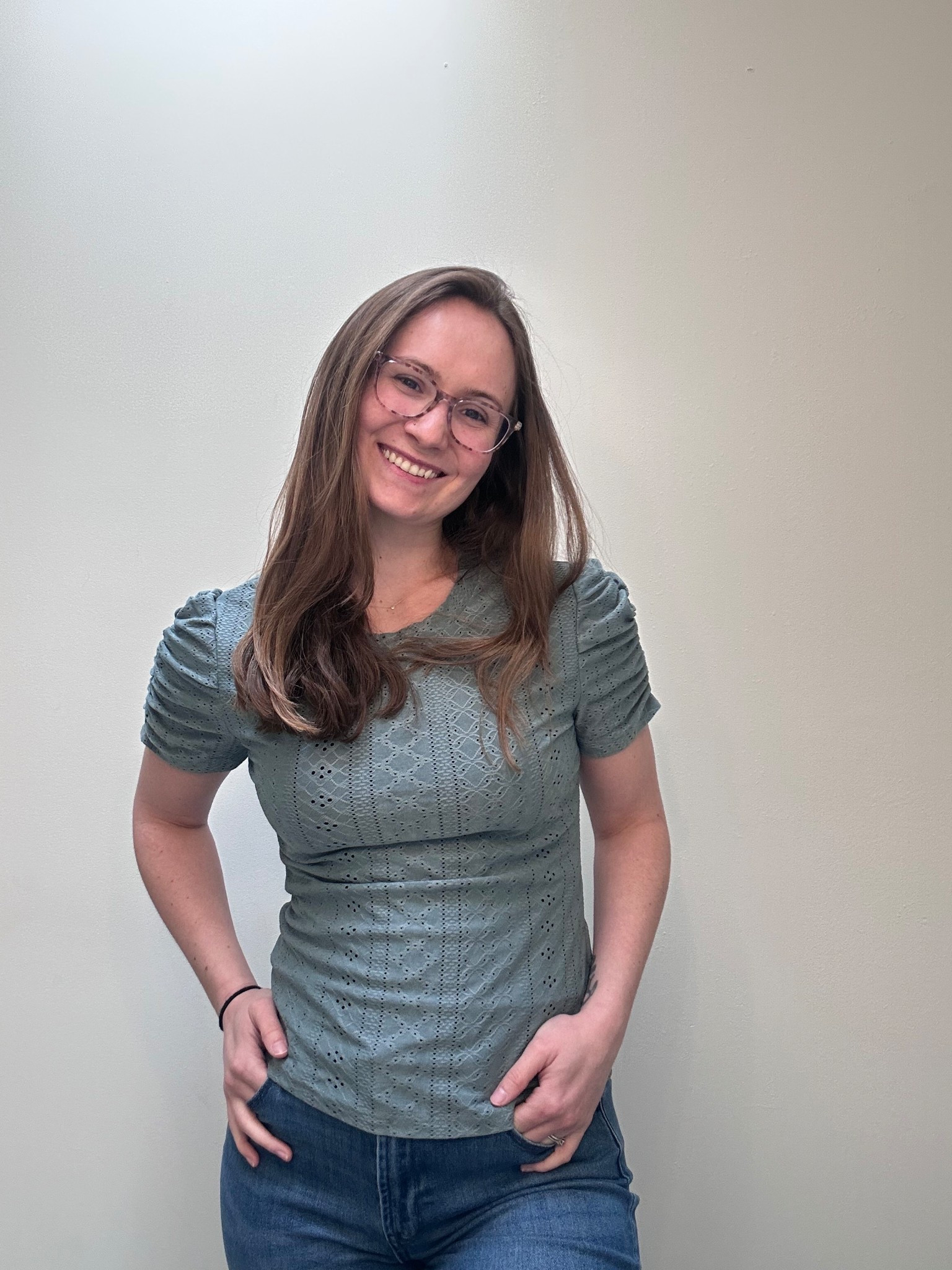 Outfit of the day for my casual Friday at my corporate banking job.  On Fridays we can wear jeans so I paired them with this super cute seasonal puff sleeve top

#LTKootd #LTKWorkwear #LTKSeasonal