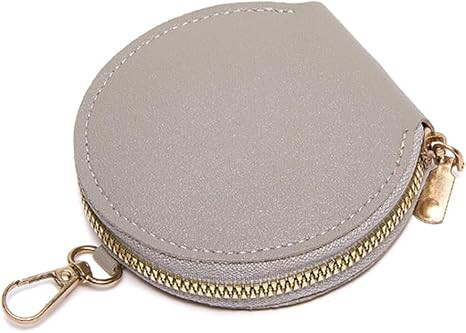Women’s Small Coin Purse, Stylish PU Leather Change Purse, Round Zipper Coin Pouch, Pocket-Size... | Amazon (US)