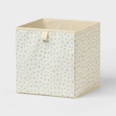 11" Fabric Bin Khaki Floral - Brightroom™ | Target