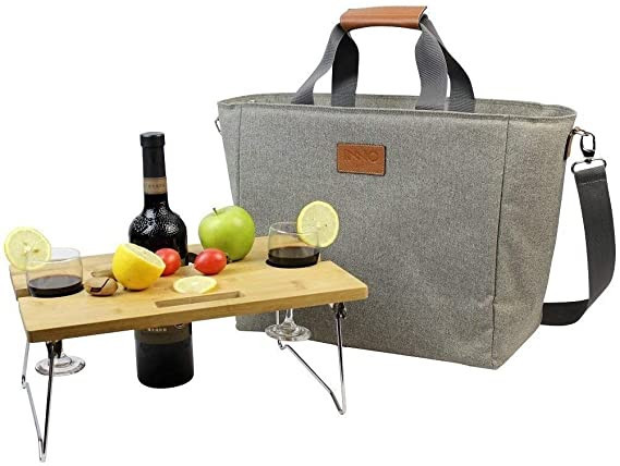 INNO STAGE 40L Large Insulated Cooler Tote, XL Portable Wine Carrier Bag Picnic Cooler Bag with P... | Amazon (US)