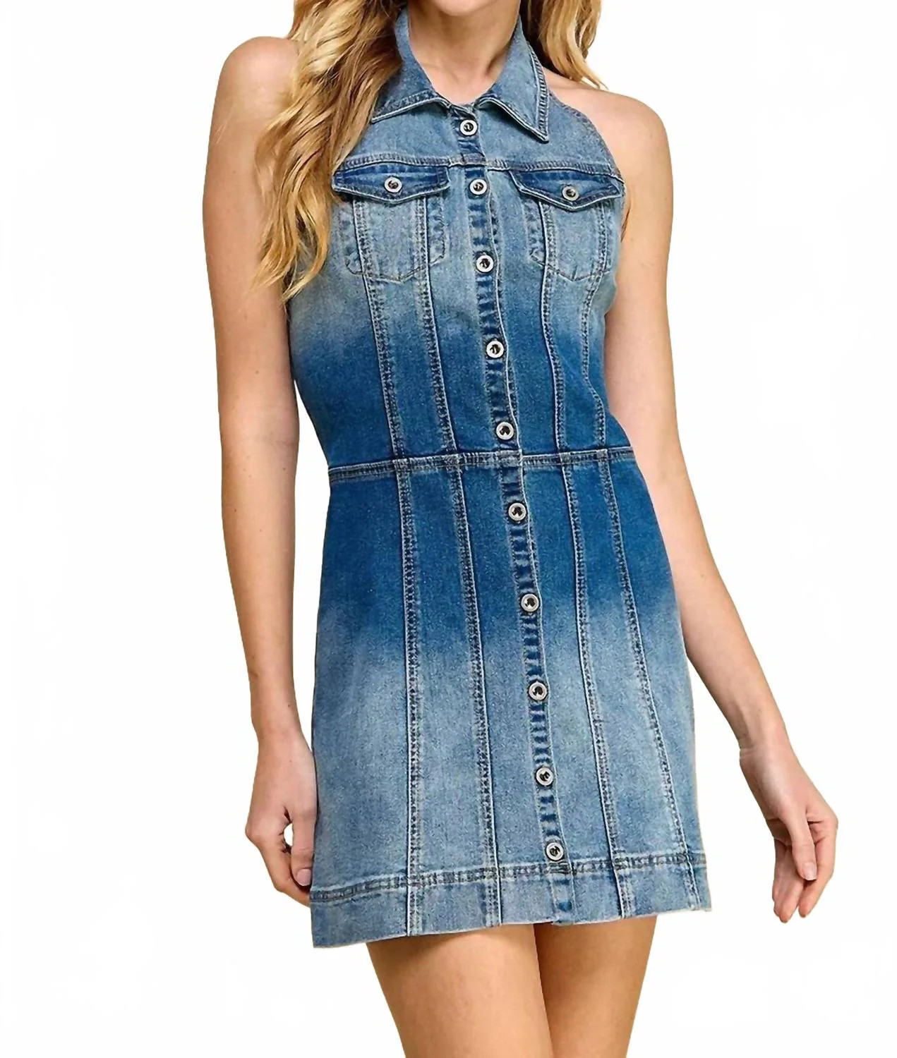 Country Concert Dress In Denim | Shop Simon