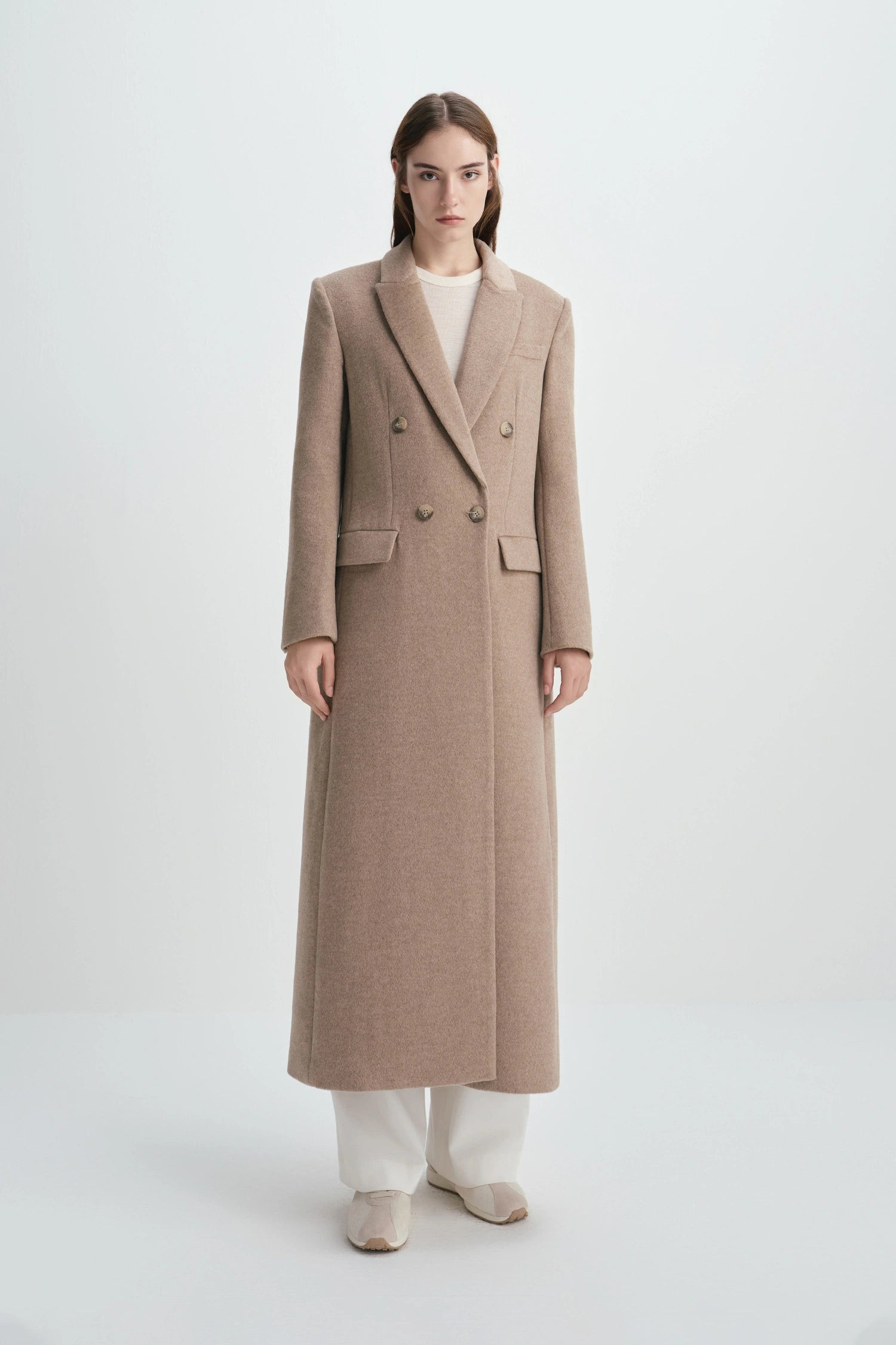 Ansel Wool Coat | Tailored Full-Length Outerwear | Rue Sophie