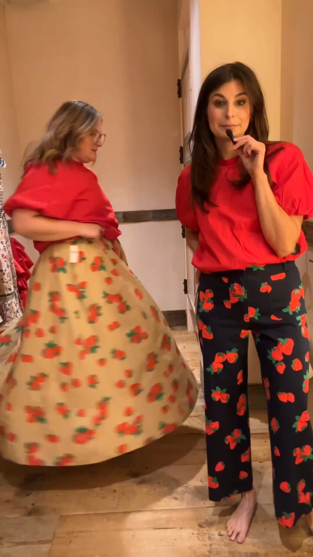 We went Anthropologie 🍓 you know it’s a good try on when we’re both on the floor crying laughing 

#LTKSaleAlert #LTKWatchNow #LTKStyleTip