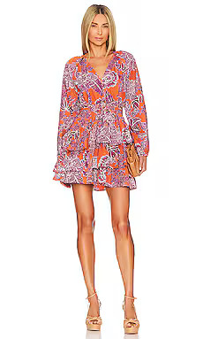 Love the Label Kiki Mini Dress in Indigo Girl Plum from Revolve.com | Revolve Clothing (Global)