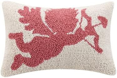 Peking Handicraft 30TG883C12OB Cupid Hook Embroidered Pillow, 12-inch Length | Amazon (US)
