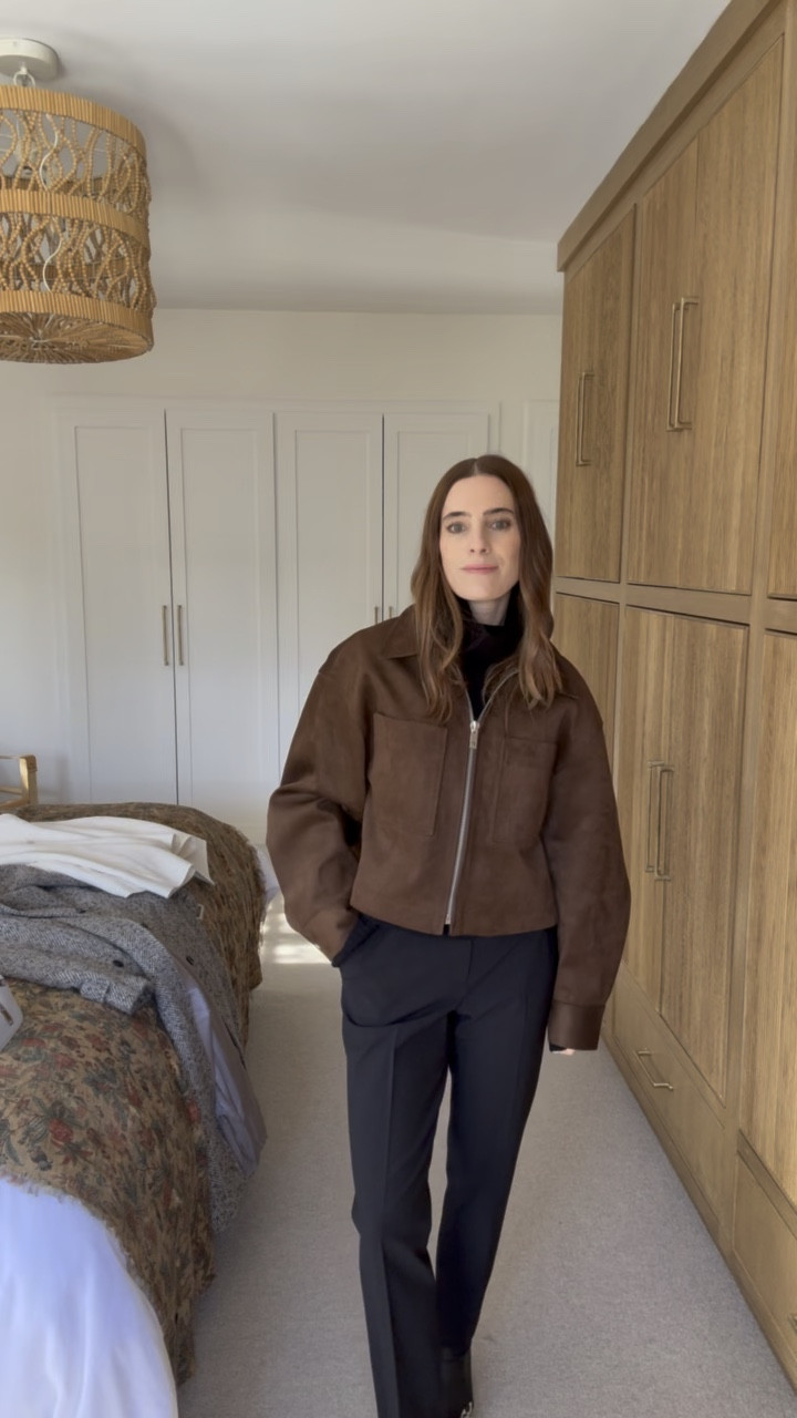 Styling a classic black pant.