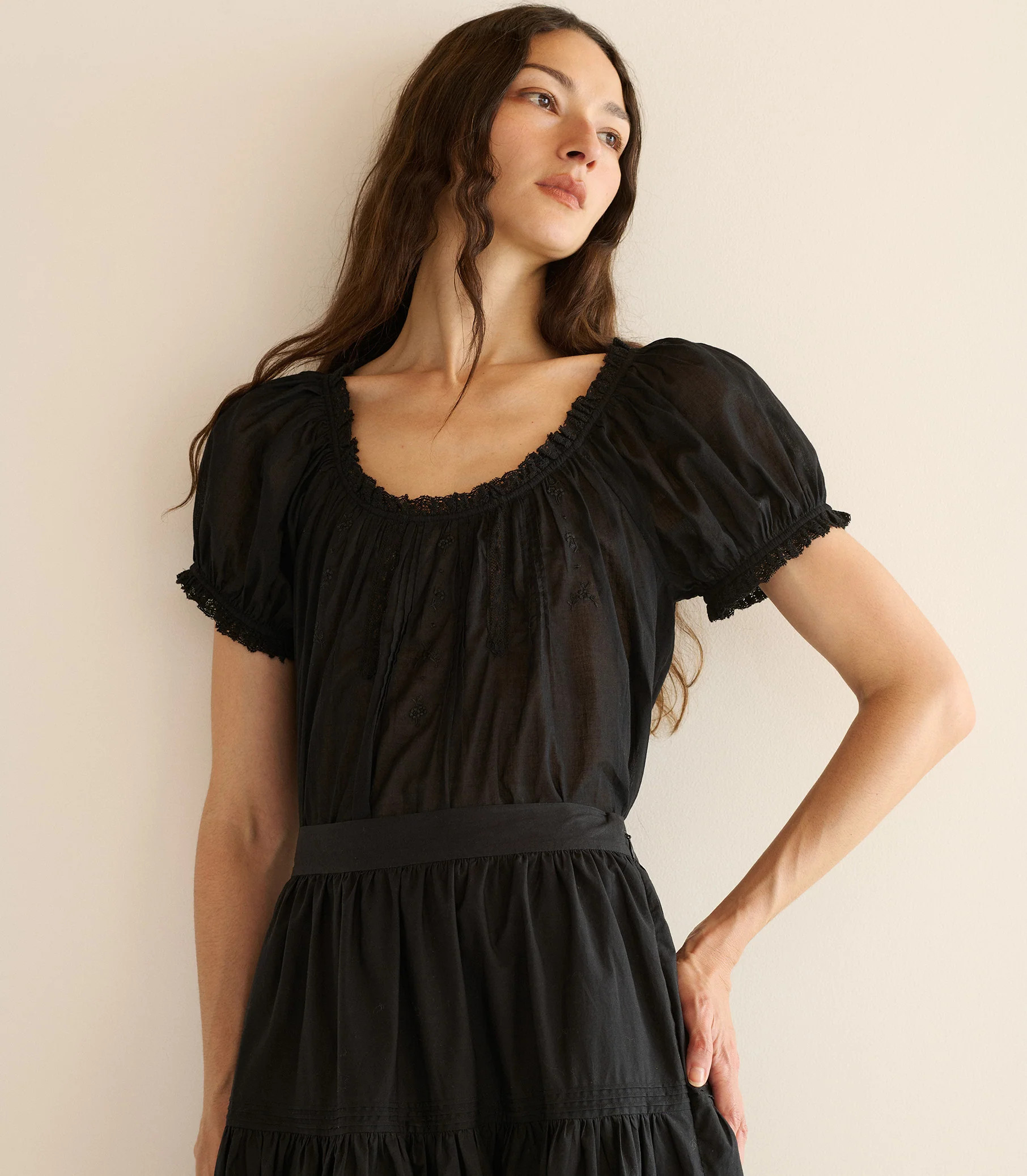Frederica Top - Black | DÔEN | DOEN