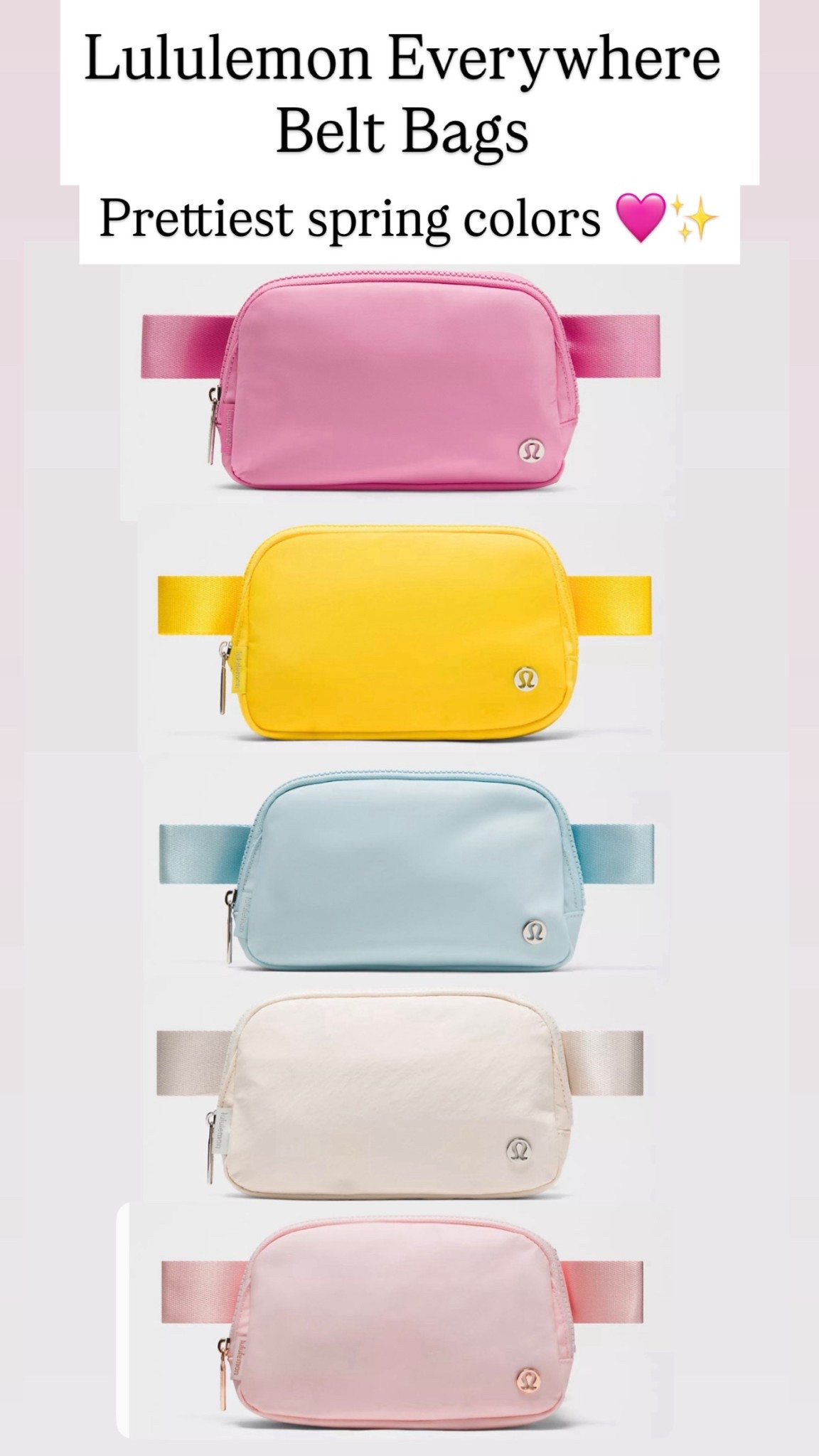 Lululemon spring belt bag colors! These are my favorite!

#LTKootd