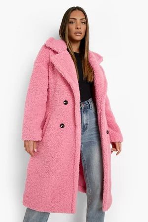 Teddy Faux Fur Belted Coat | Boohoo.com (US & CA)