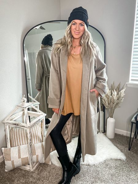 Top - XS/S, runs very big, 7 colors
Leggings - size up, runs small (xl)
Coat - runs big, size down 1-2x (8 tall) available in pet, reg, tall and curve! 
Boots - tts (11) available up to size 12 

#LTKstyletip #LTKcurves #LTKSeasonal