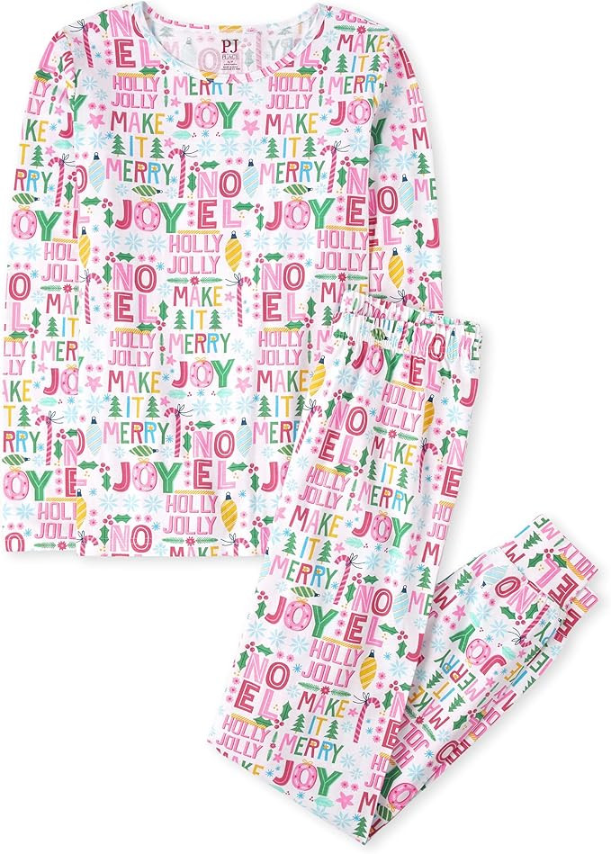 The Children's Place Family Matching Christmas Holiday Pajamas Sets, Snug Fit 100% Cotton, Adult,... | Amazon (US)