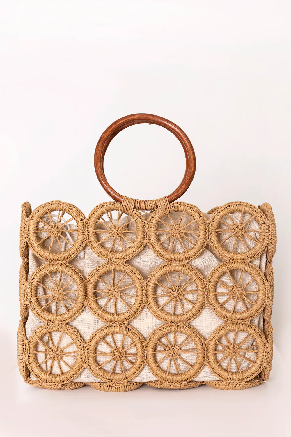 Private Beach Brown Boho Multi Circle Purse | Pink Lily