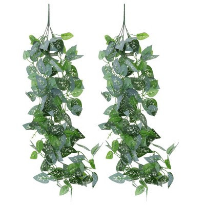 Unique Bargains Fake Vines Artificial Plants 39.4" Green 2 Pcs | Target