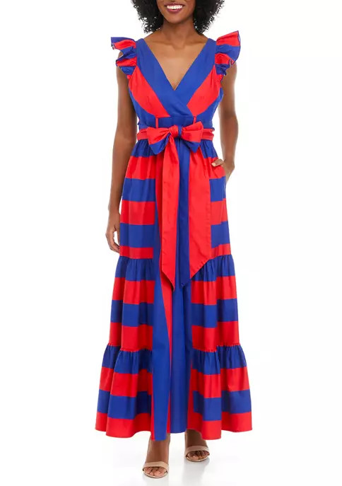 Women's Sleeveless Wrap Maxi Dress | Belk