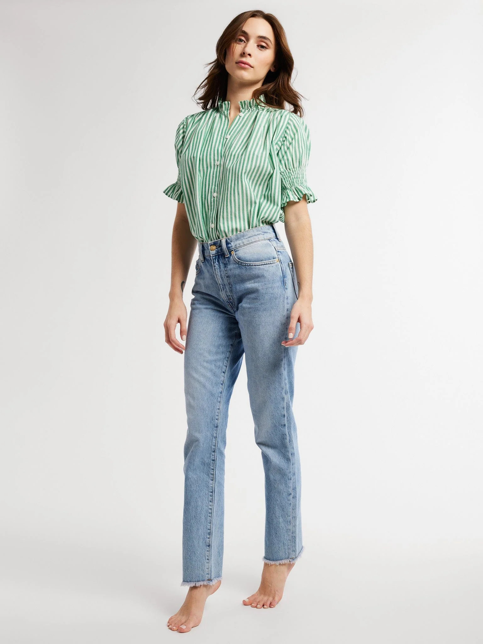 Marnie Top in Kelly Stripe | Mille