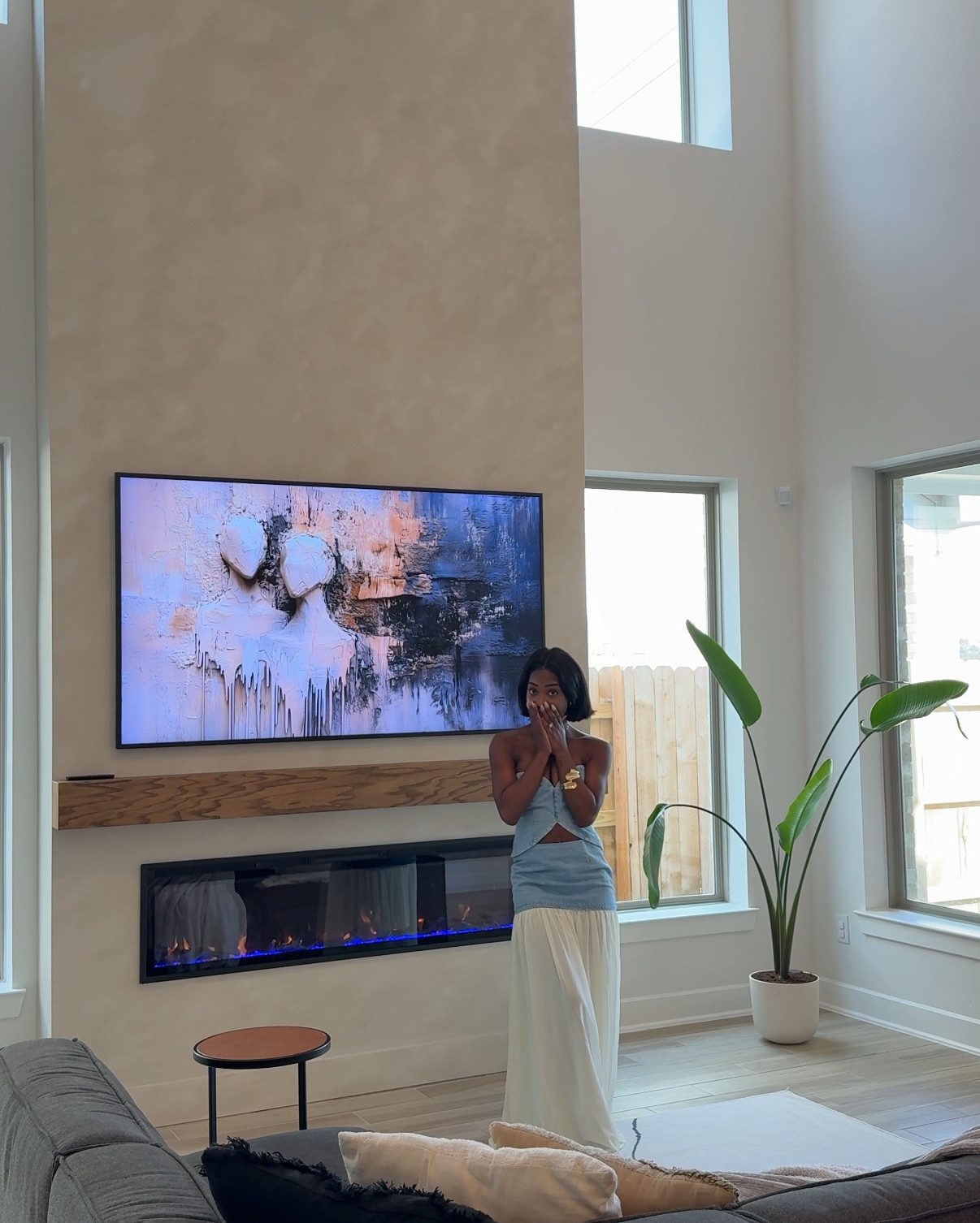 THE Cutest two piece denim set from Meshki. I’m wearing a small top and xs bottom 

#LTKPetite