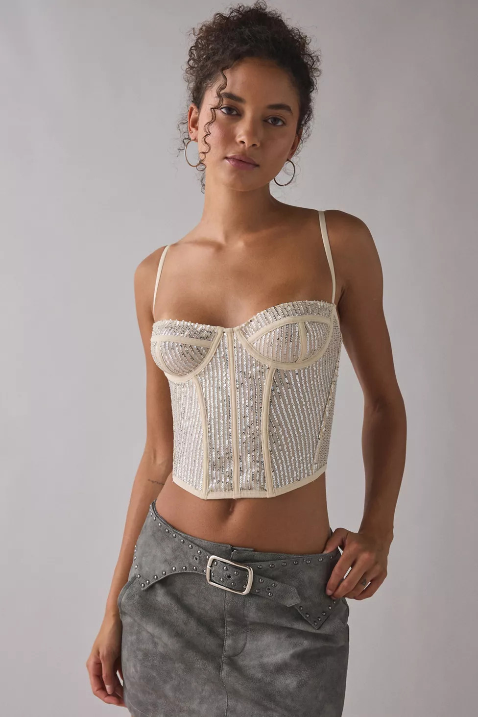 Out From Under Modern Love Sequin Corset | Urban Outfitters (US and RoW)
