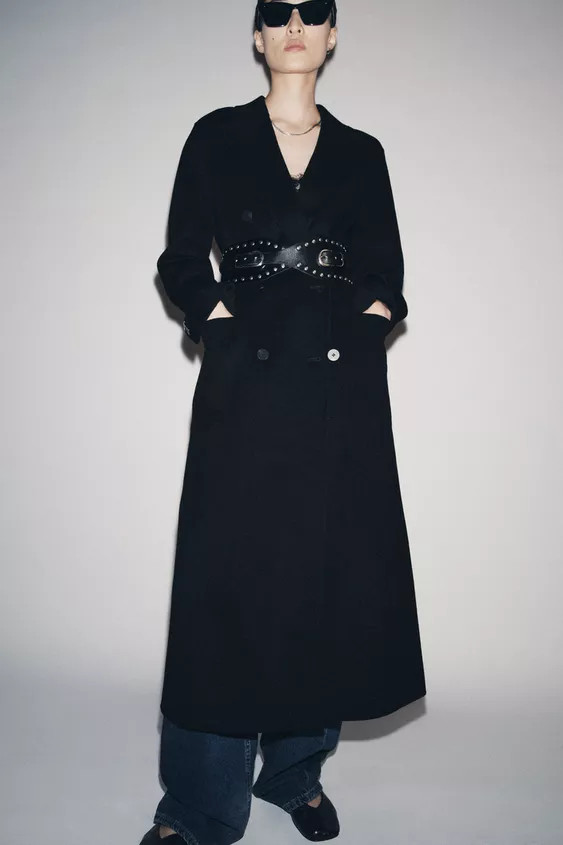 100% LEATHER STUDDED WAIST BELT | Zara US