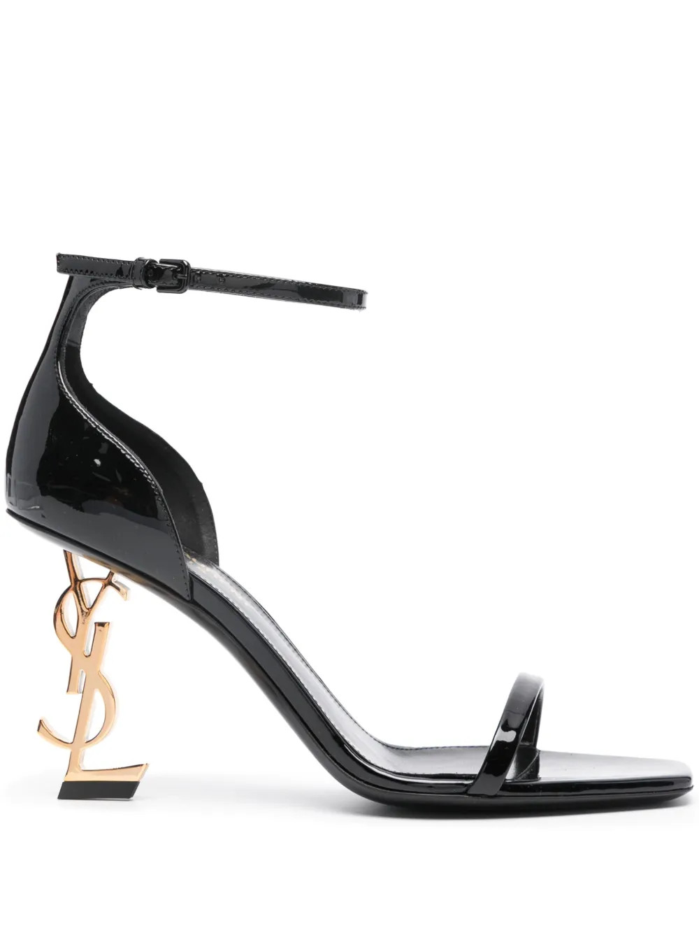 Saint Laurent Opyum 85mm patent-leather Sandals | Black | FARFETCH | Farfetch Global